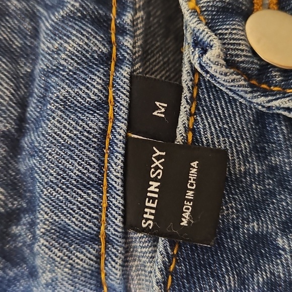 SHEIN Women's Straight Leg Blue Jeans - Picture 2 of 6